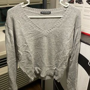 Brandy Melville Sweater - Gray - Classic Crop- Good condition